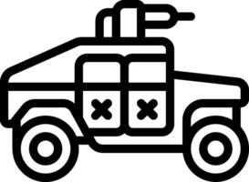 An armored vehicle with a gun on top vector