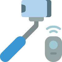 A remote control and a selfie stick vector