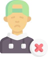 A man with a hat and a cross on his forehead vector