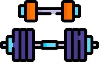 Dumbbells and weights icon vector