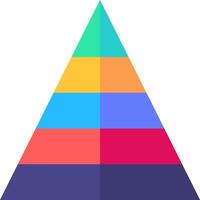 The pyramid of the internet vector