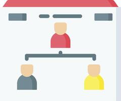 A flat icon of people in a group vector