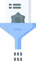 A funnel with a document in it vector