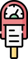 A pressure gauge icon on a white background vector