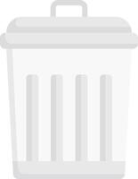 A trash can icon on a white background vector