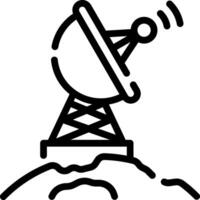 A satellite dish icon on a white background vector