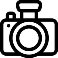A camera icon on a white background vector