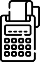 A calculator icon on a white background vector