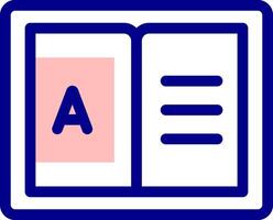 A book with the letter a in it vector