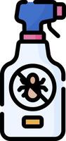 A spray bottle with a spider on it vector