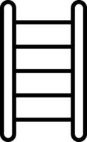 A black and white image of a ladder vector