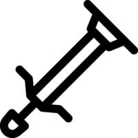 A syringe with a needle on it vector