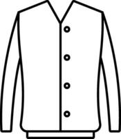 A white shirt with buttons on the front vector