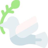 A bird with a green leaf on its head vector