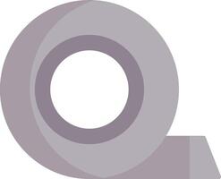 A gray and white roll of tape on a white background vector