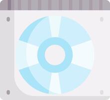 A disk with a blue disk inside vector