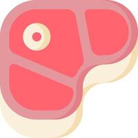 Meat steak icon isolated on white background vector