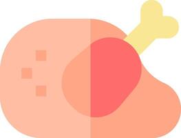 A cartoon chicken with a bone in its head vector