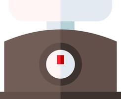 A scale with a red button on top vector