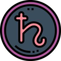 The h logo in a circle with a pink and purple background vector