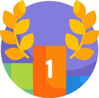 The google logo with a number one on it vector