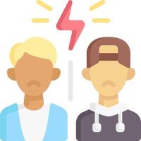 Two men with lightning bolts on their heads vector