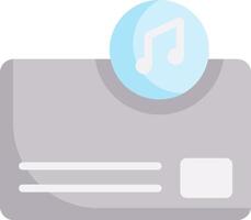 A credit card with music notes on it vector