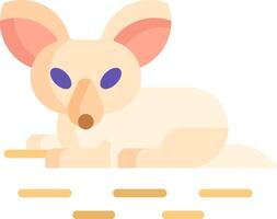 A cute little animal with blue eyes and a big nose vector