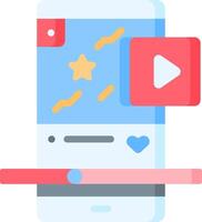 A smartphone with a playing on it vector