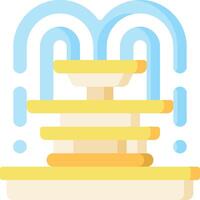 A fountain with water coming out of it vector