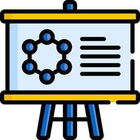 A whiteboard with a diagram of a network vector