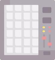 A music mixer with a keyboard and a mouse vector