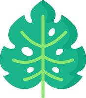 A green leaf icon on a white background vector