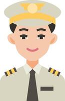 A cartoon of a man in uniform vector
