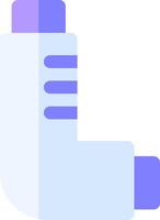 A blue and purple inhaler on a white background vector