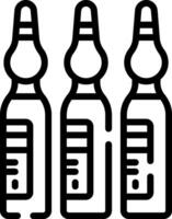 Three bottles of medicine on a white background vector