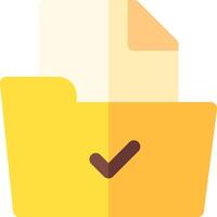 A folder with a check mark on it vector