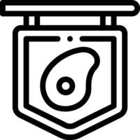A black and white image of a shield with a slice of avocado vector