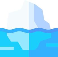 An iceberg floating in the ocean vector