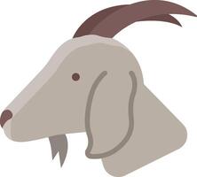 Goat head icon on white background vector
