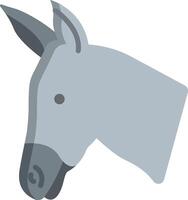 A donkey head icon on a white background vector