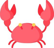 A cartoon crab with two claws on its head vector