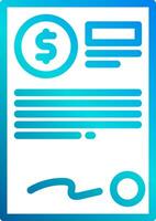 A contract with a dollar sign vector
