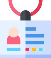 A person is holding a red and blue key vector