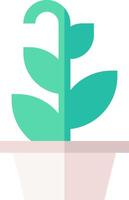 A plant in a pot on a white background vector