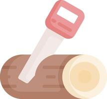 Logging tool with a measuring tape illustration vector