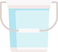 A bucket with a handle on a white background vector