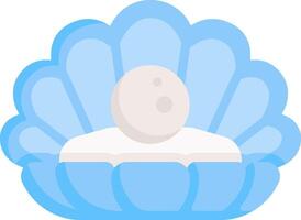 A shell with an egg inside of it vector