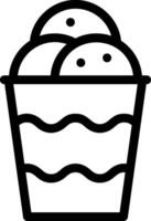 Ice cream cone icon vector