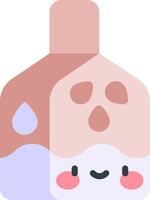 A bottle with a face and a smile vector